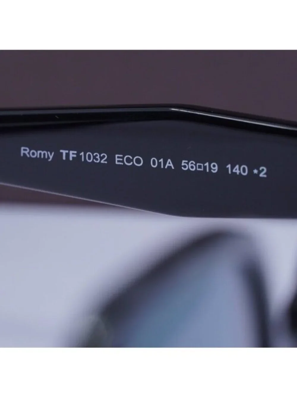 Tom Ford Romy FT1032 01A Geometric Sunglasses - Black/Smoke Blue